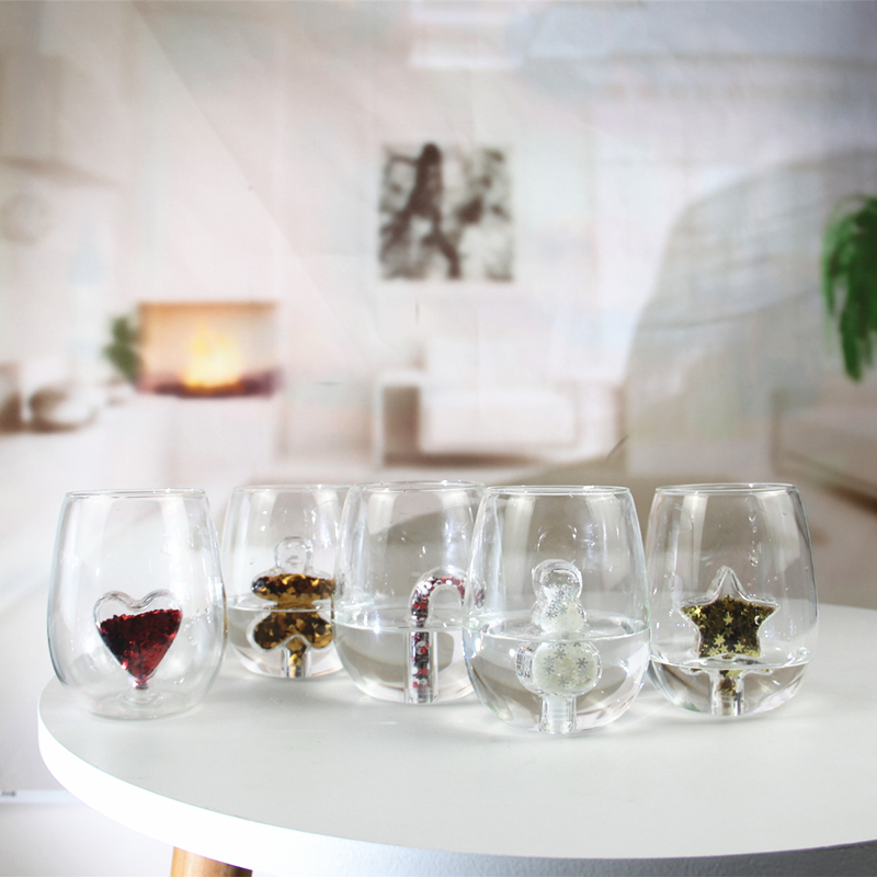 创意无柄红酒杯	