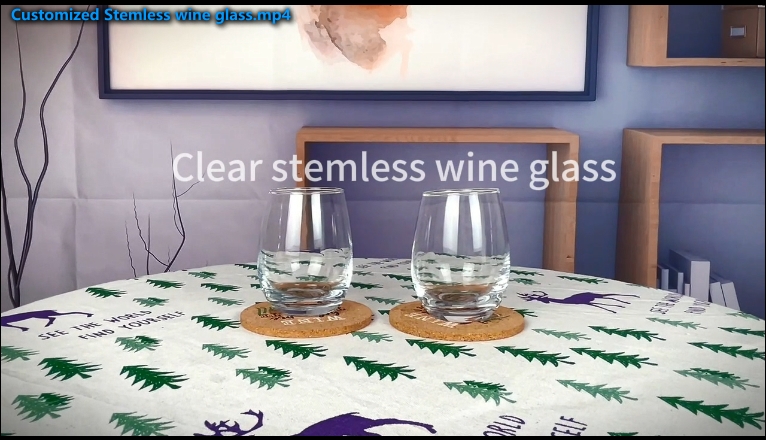 Customized Stemless wine glass