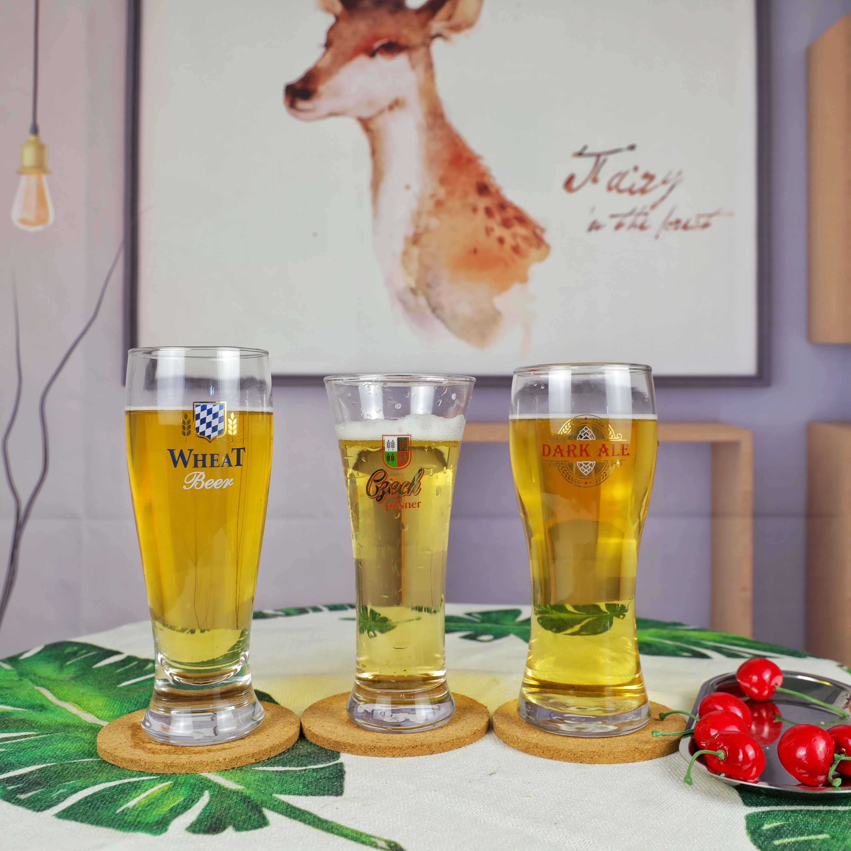 Custom logo Beer Glass PJB223/PJB233/PJB237