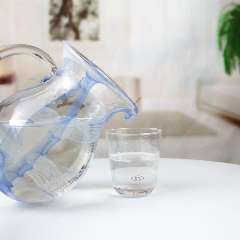 Water Glass Pitcher With Handle GZ2056