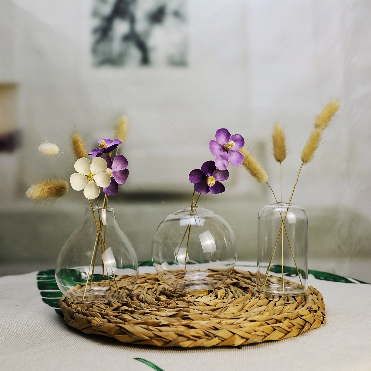 Arrangement Modern Glass vase HP558