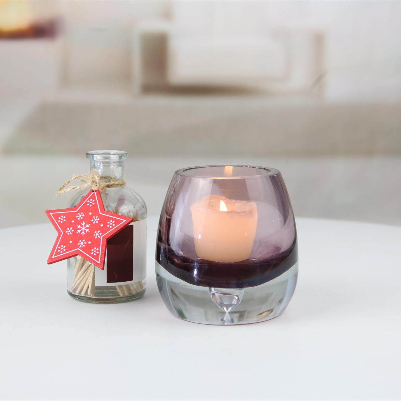 New unique glass candle jar ZT266