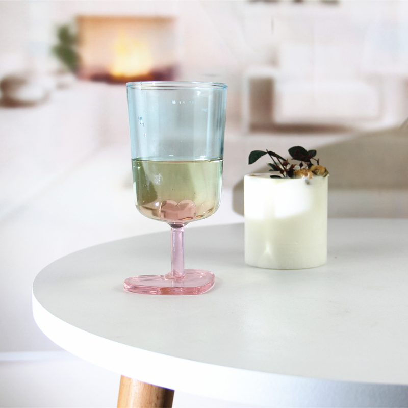 Colorful heart-shaped champagne glasses for party HJB1273