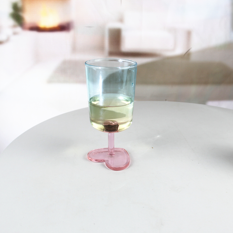 Colorful heart-shaped champagne glasses for party HJB1273