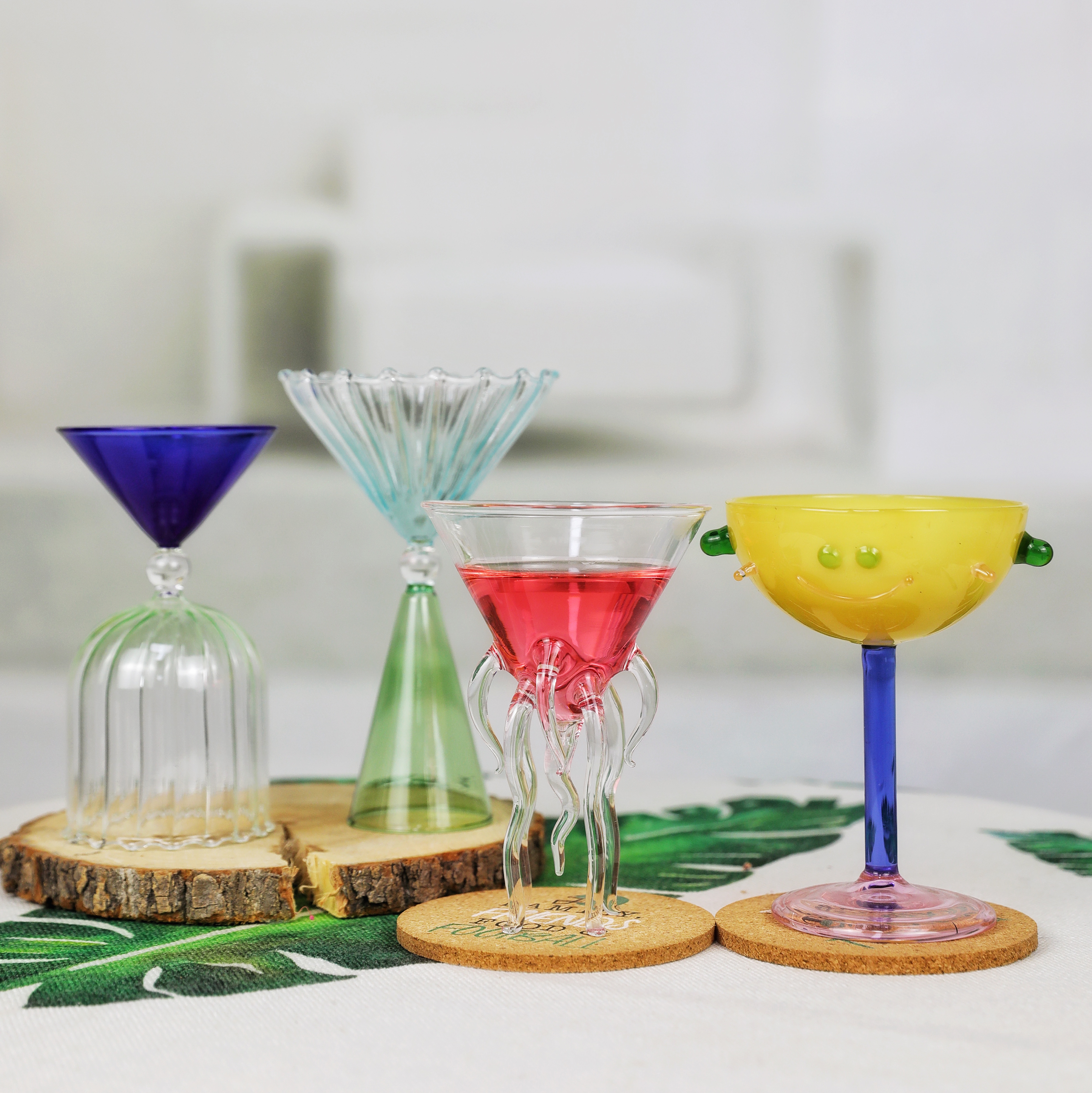 Jellyfish shaped cocktail glasses WSJ268