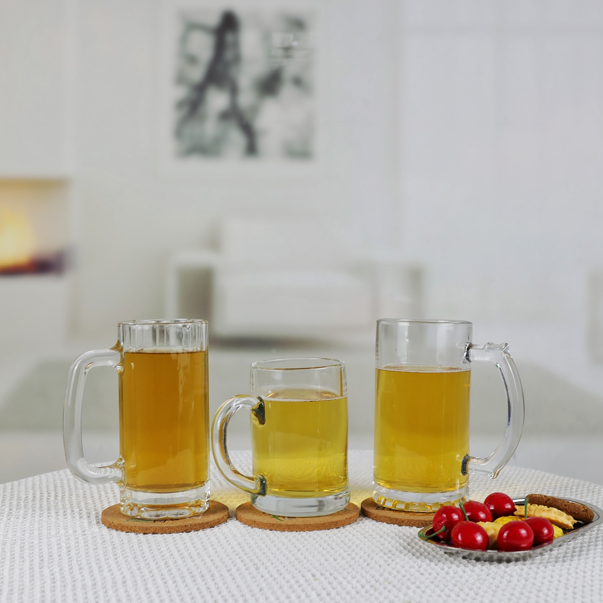 Custom beer glass with handle PJB208/PJB212/PJB216