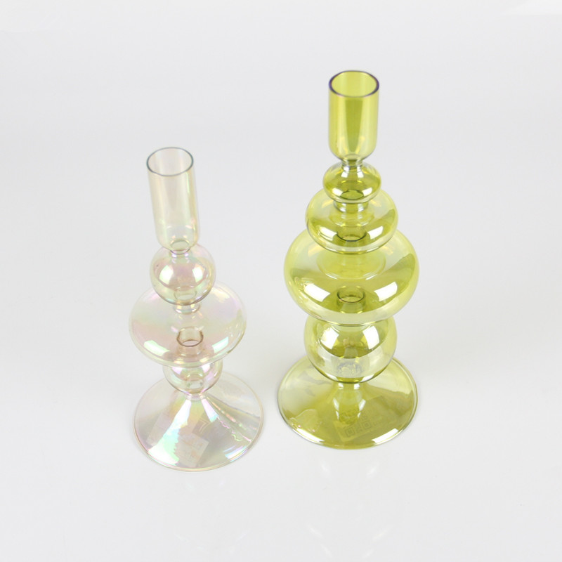 Elegant Shaped tall glass candle holders ZT392/ZT393