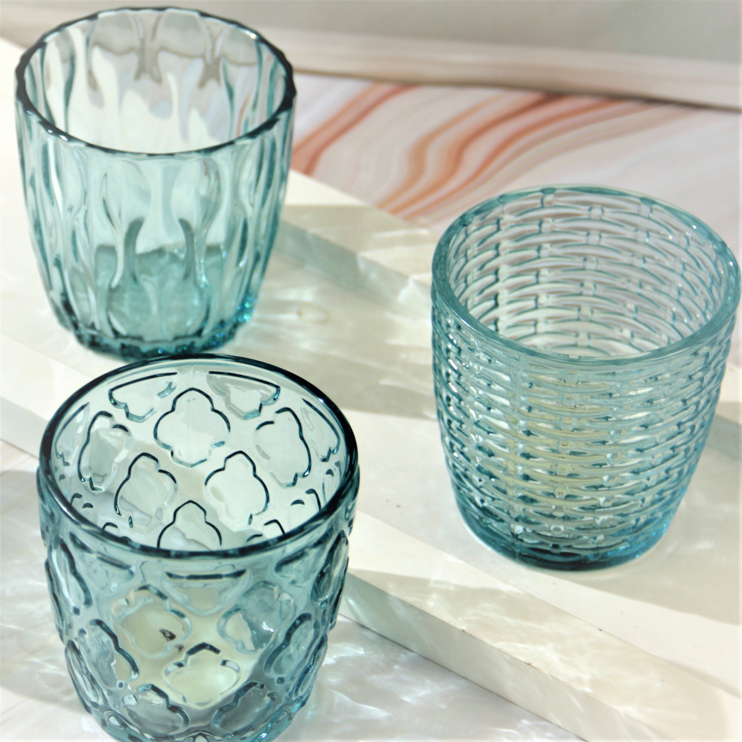 Empty glass vessels candle jar ZT087