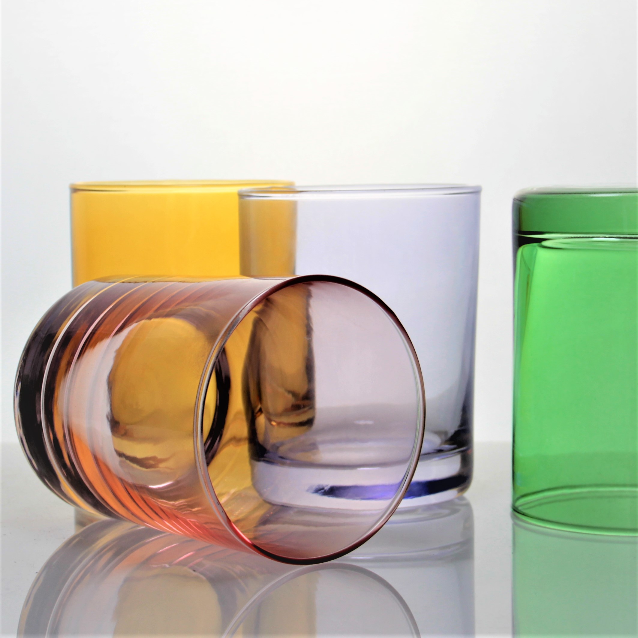 Colored 350 ml crystal whiskey glass gift set CXW1560