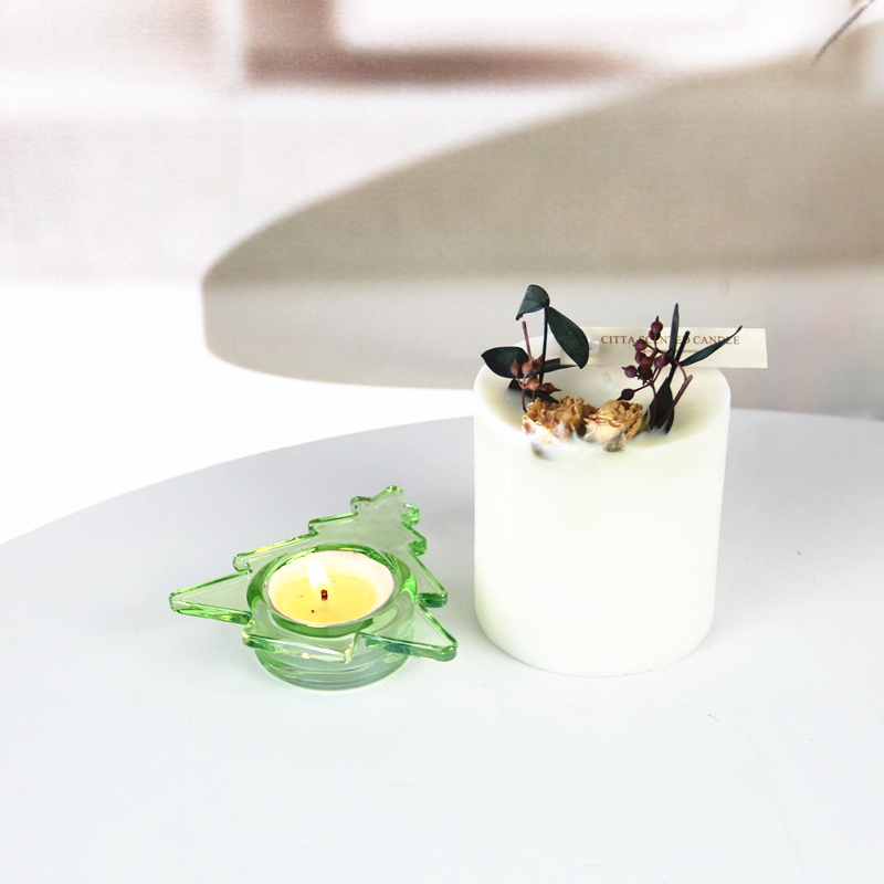 Christmas tree shape tealight candle holder ZT427