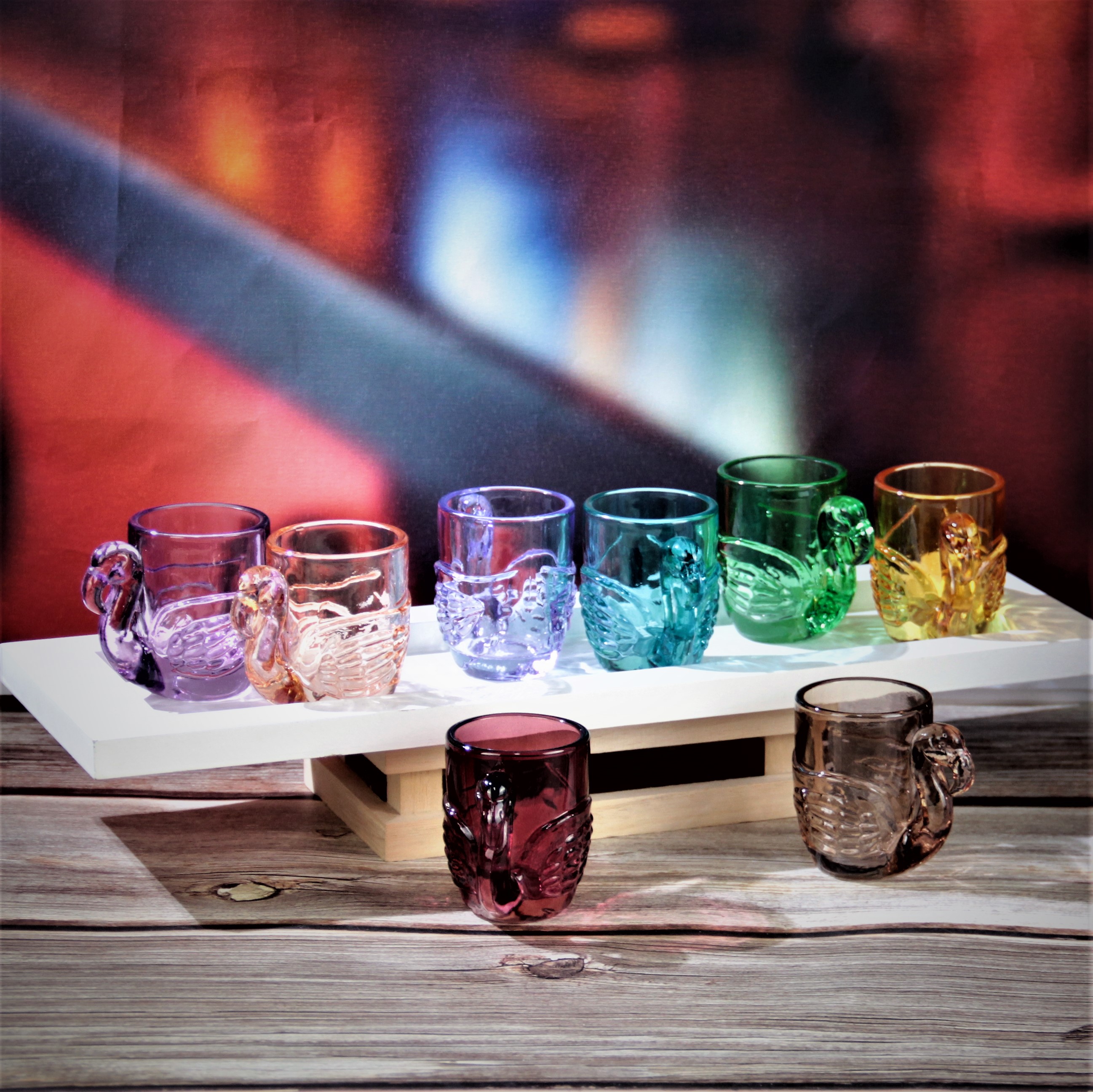 50ml crystal colored shot glass ST190