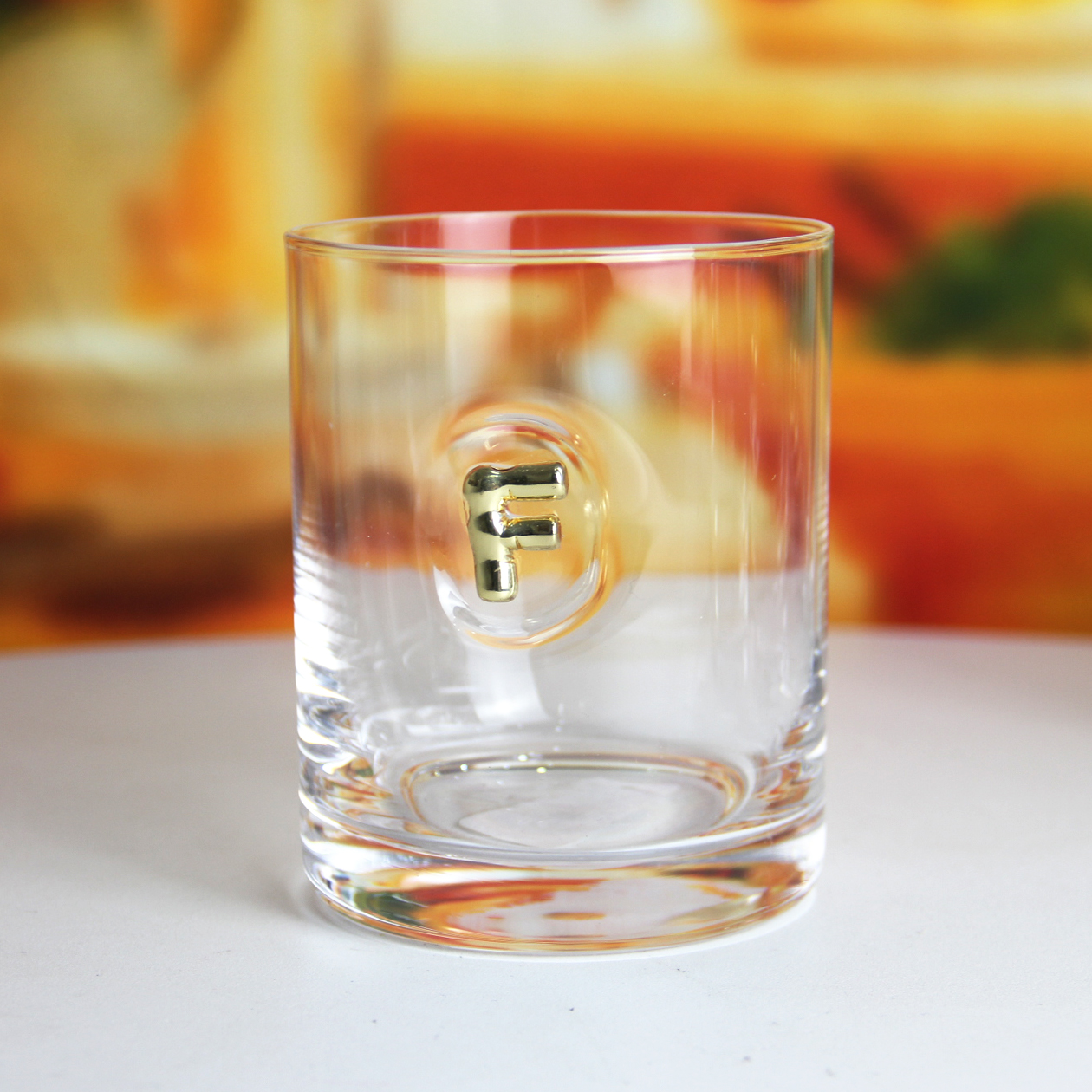 Embedded With Letter Whiskey Glasses For Bar WG587