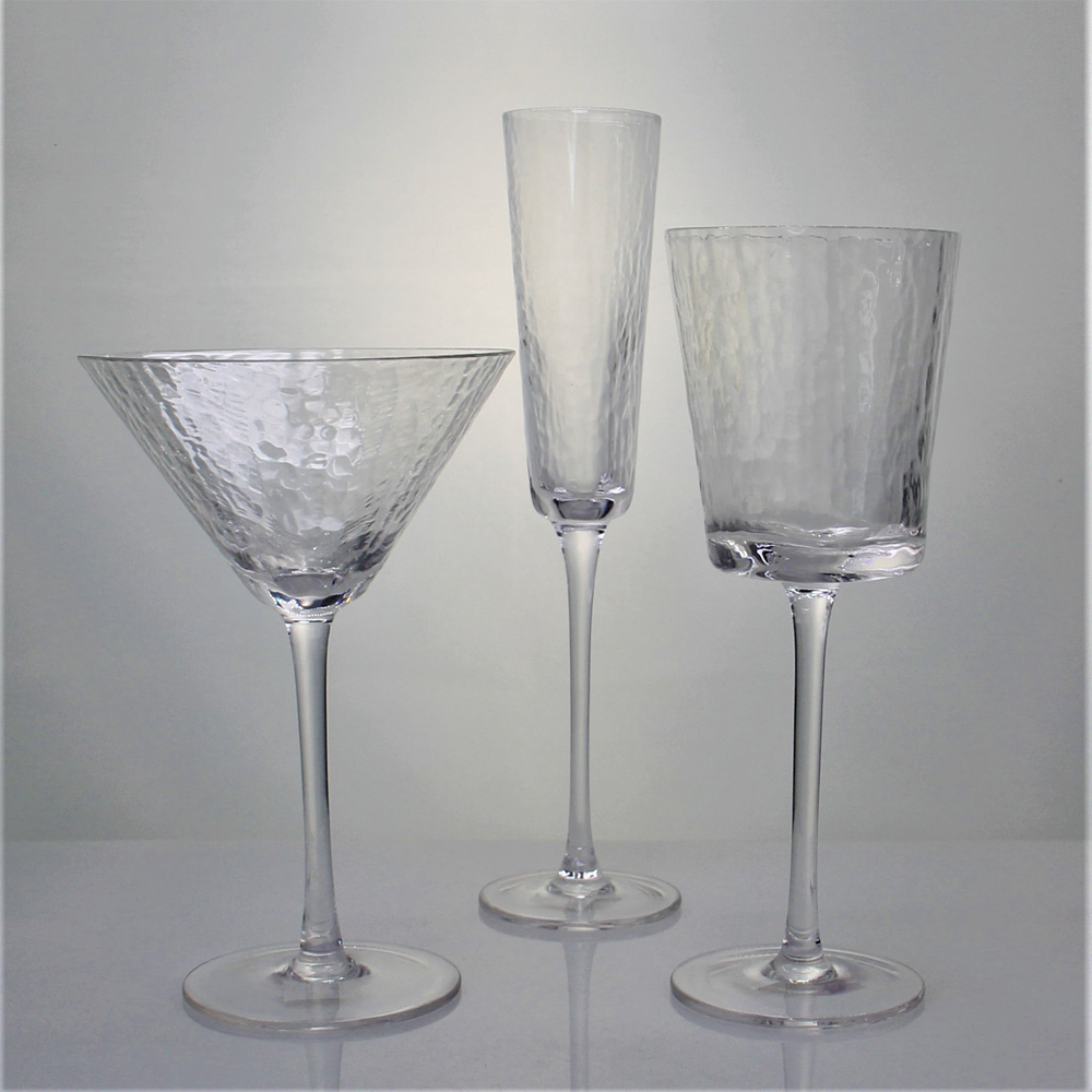 Custom Hand Blown Embossed Crystal Goblet ALS030