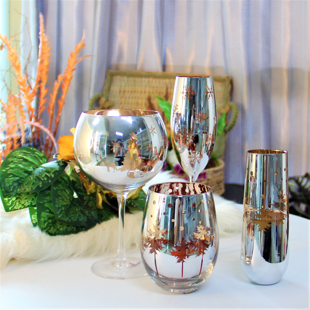 Personalized Customized Long Stem Red Wine Glasses Goblets HJB1079