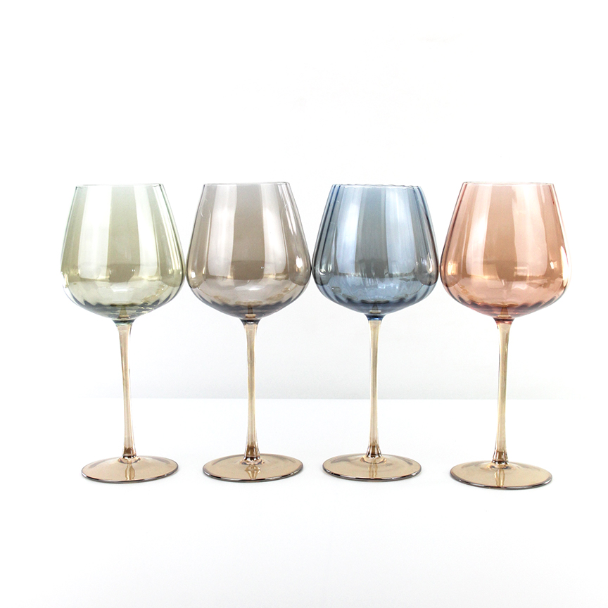 Modern Design 2-Color Crystal Wine Glass HJB1337
