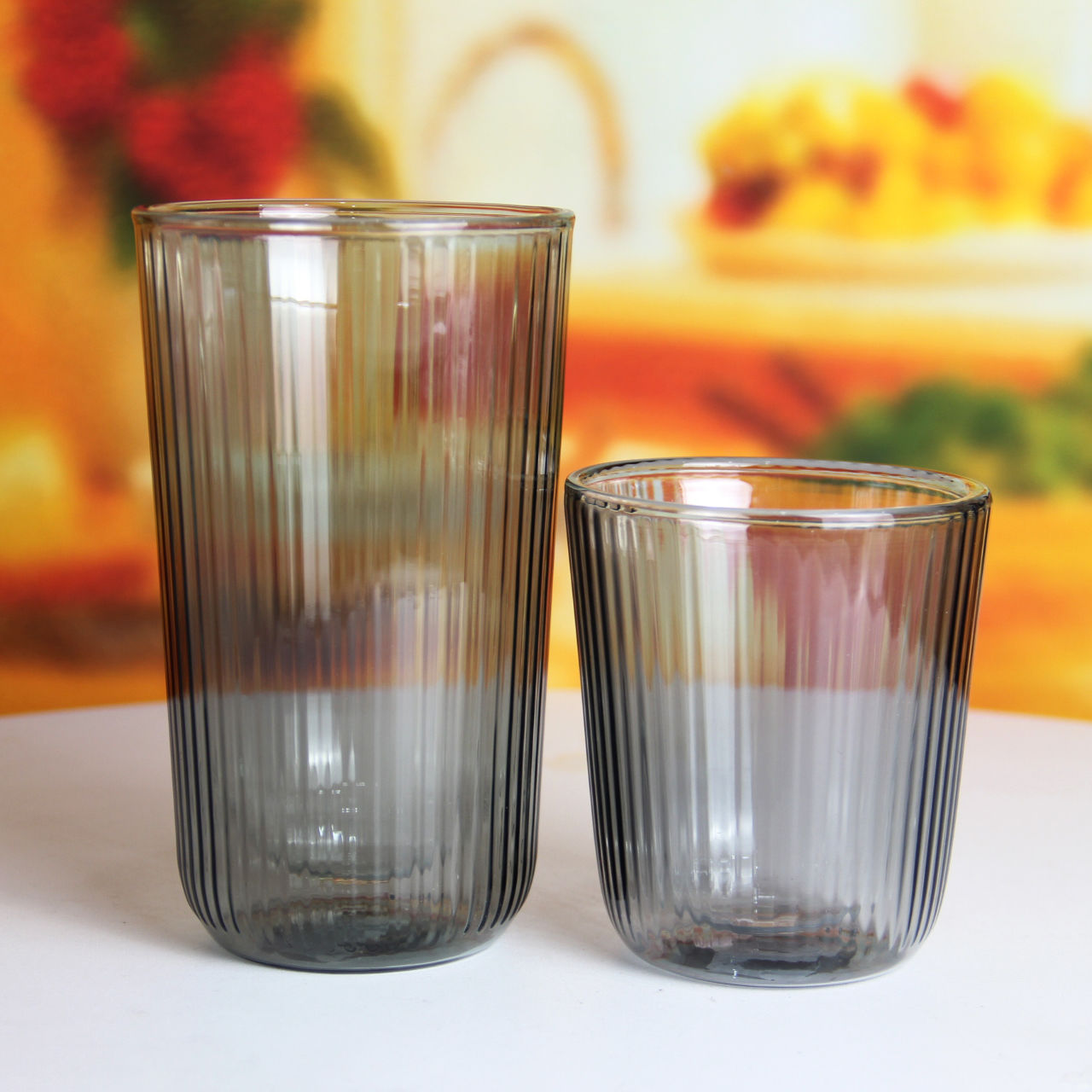 Custom Color 8oz/13oz Double Wall Glass Tumbler WG597/WG618