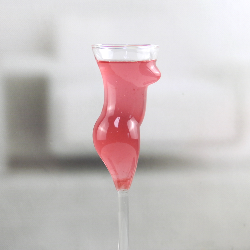 Custom Body Art Bust Statue Cocktail Glass for Party WSJ298