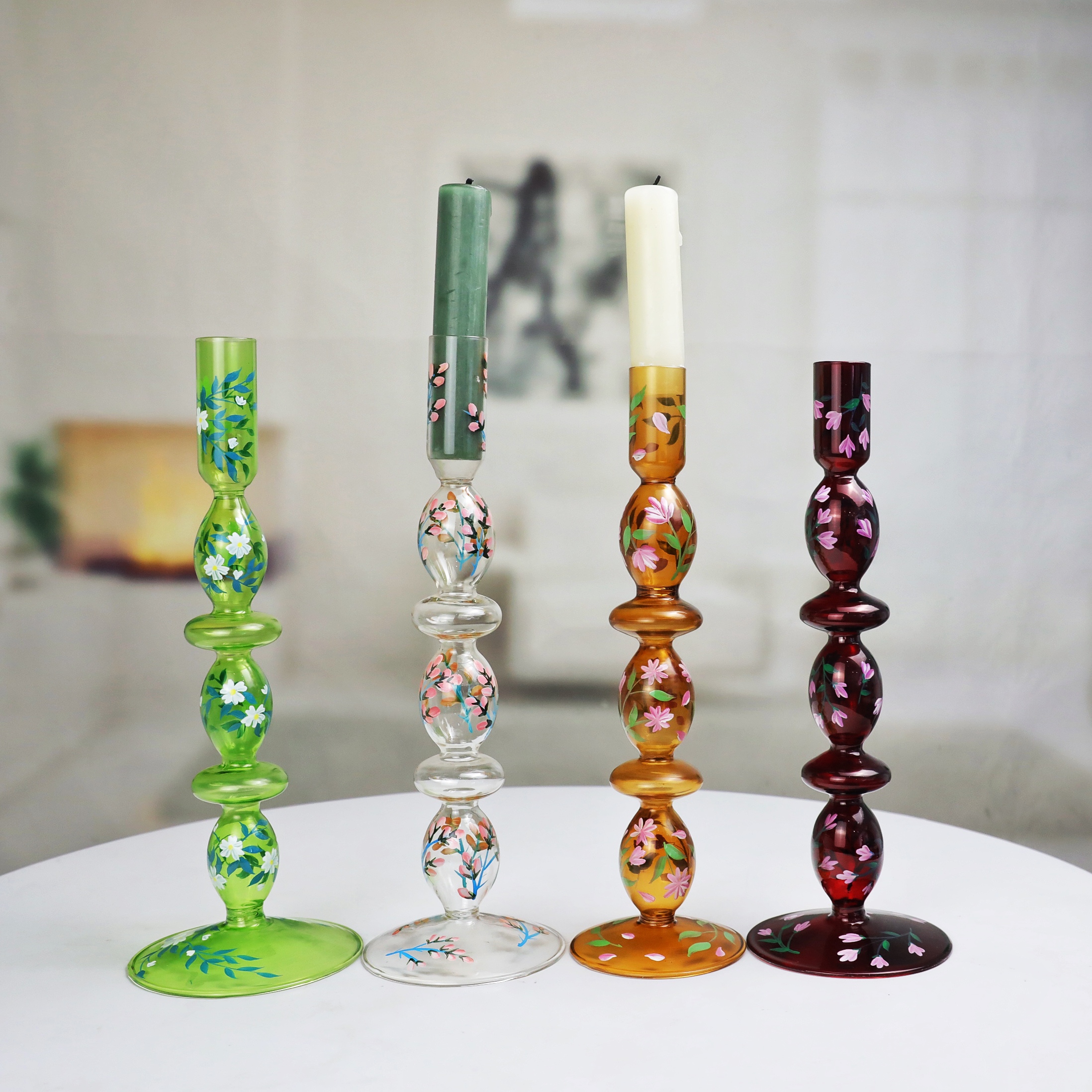 Christmas Glass Candle Holders ZT699