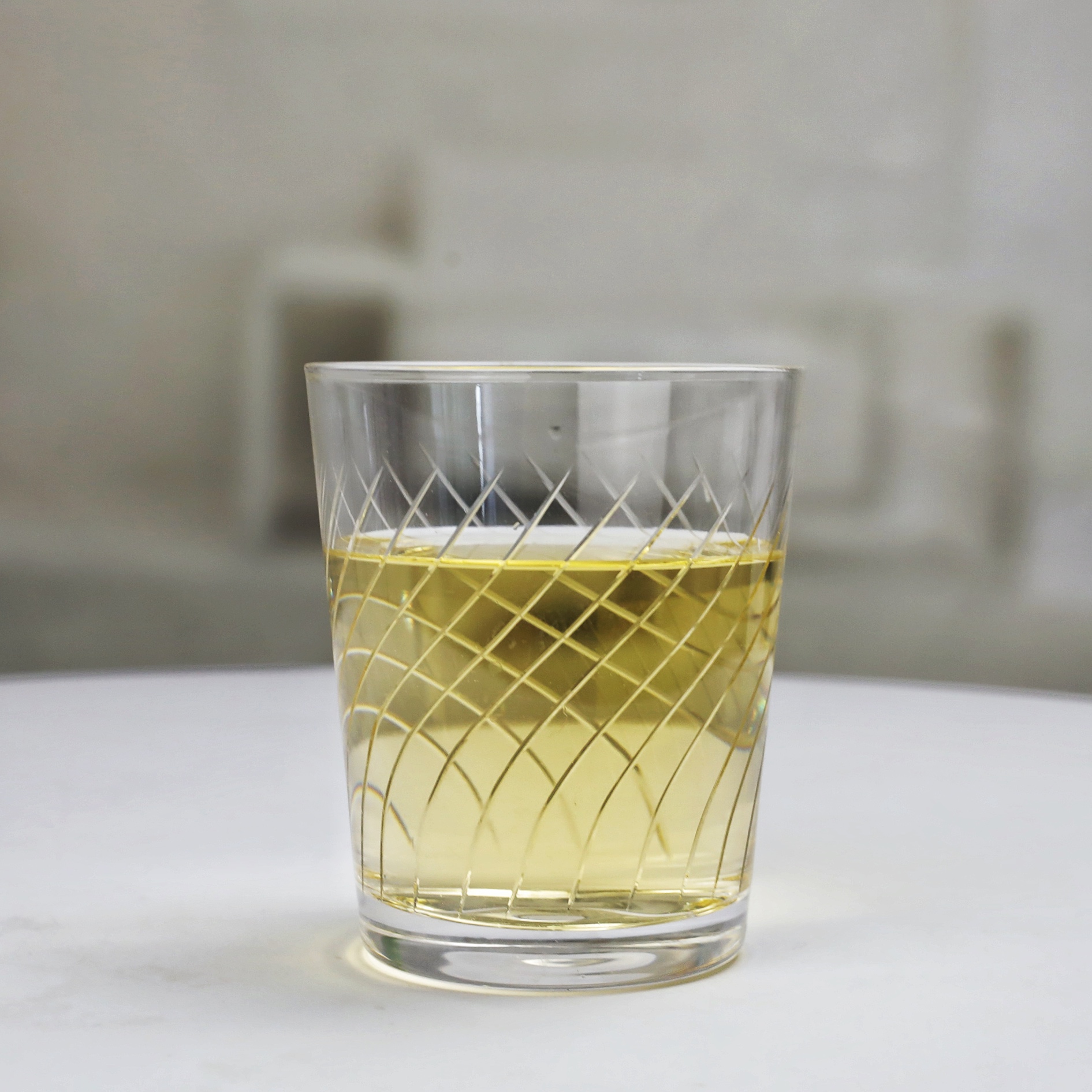 Luxury Tumbler Glass with Etched Design Transparent Old Fashioned Whiskey Glasses WG712