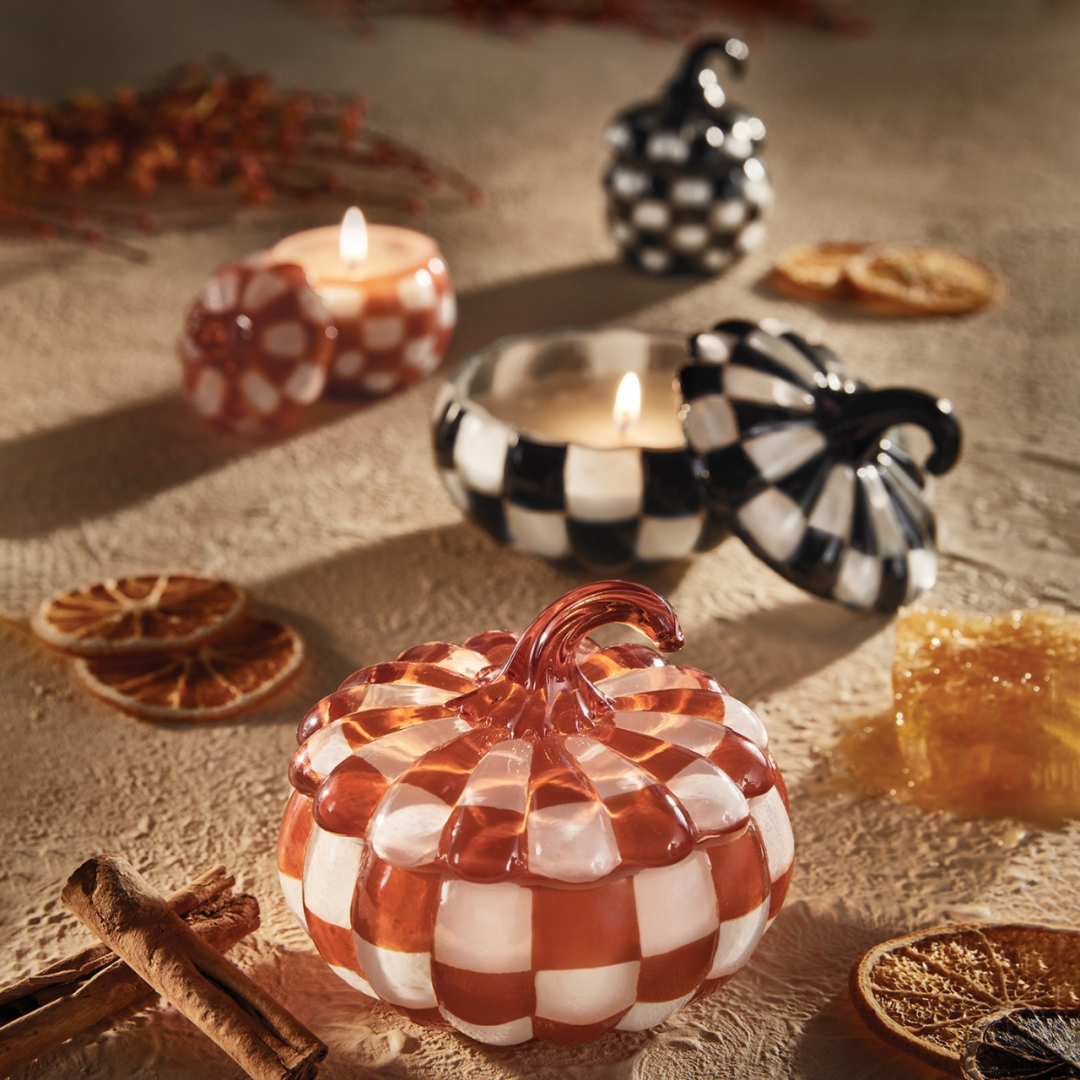 Fashion patterned Easter glass candle jar with lid.png