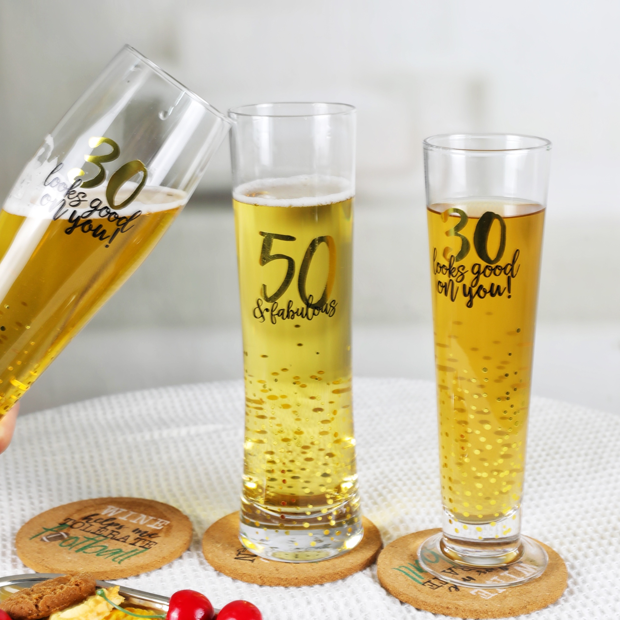 Custom Logo 16 oz Beer Can Glasses PJB213