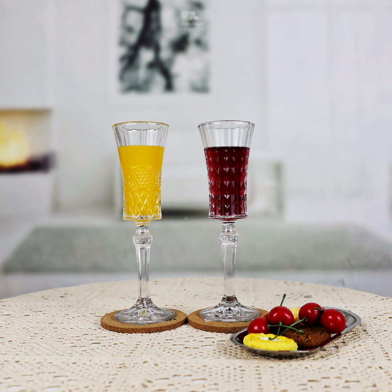 Retro Champagne Glass for parties and weddings