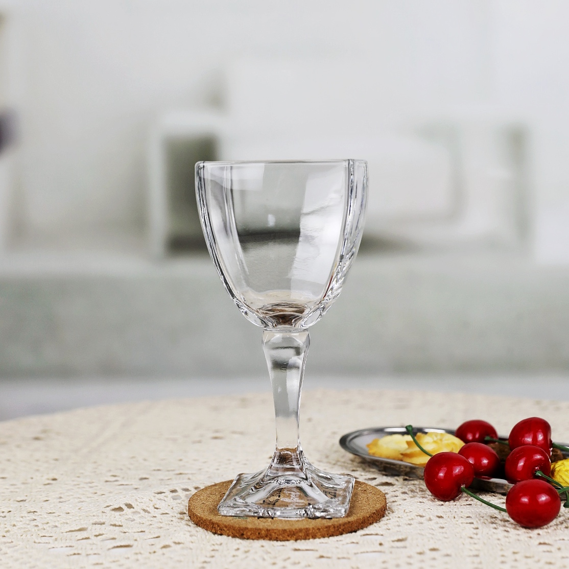 Transparent Crystal Glass Goblet Modern Wine Glasses