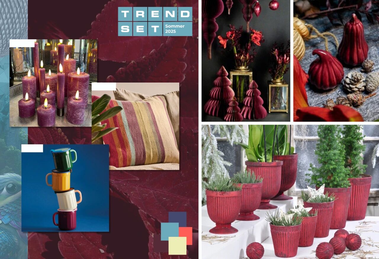 TrendSet 2025/26 Autumn/Winter Key Color - Deep Burgundy Red