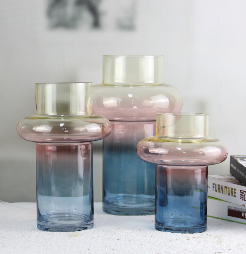 Hand Blown Tall Glass Flower Vase HP526/HP527