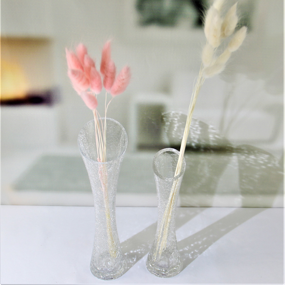 Crackle Mosaic Flower Glass Vase HP446