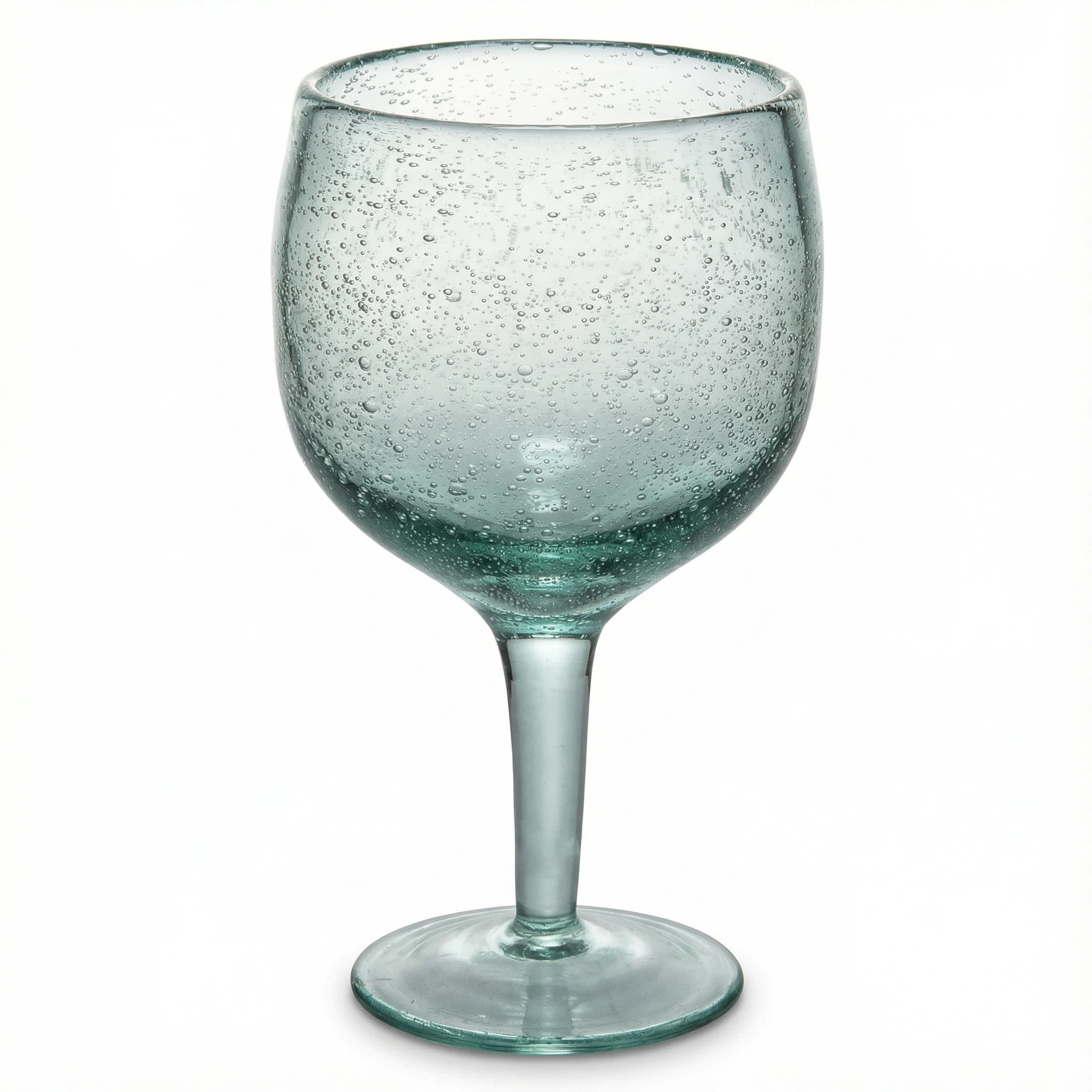 Wholesale Modern Unique Recycled Double Wall Wine Glass Bubble Crystal Colored PC with Customizable 