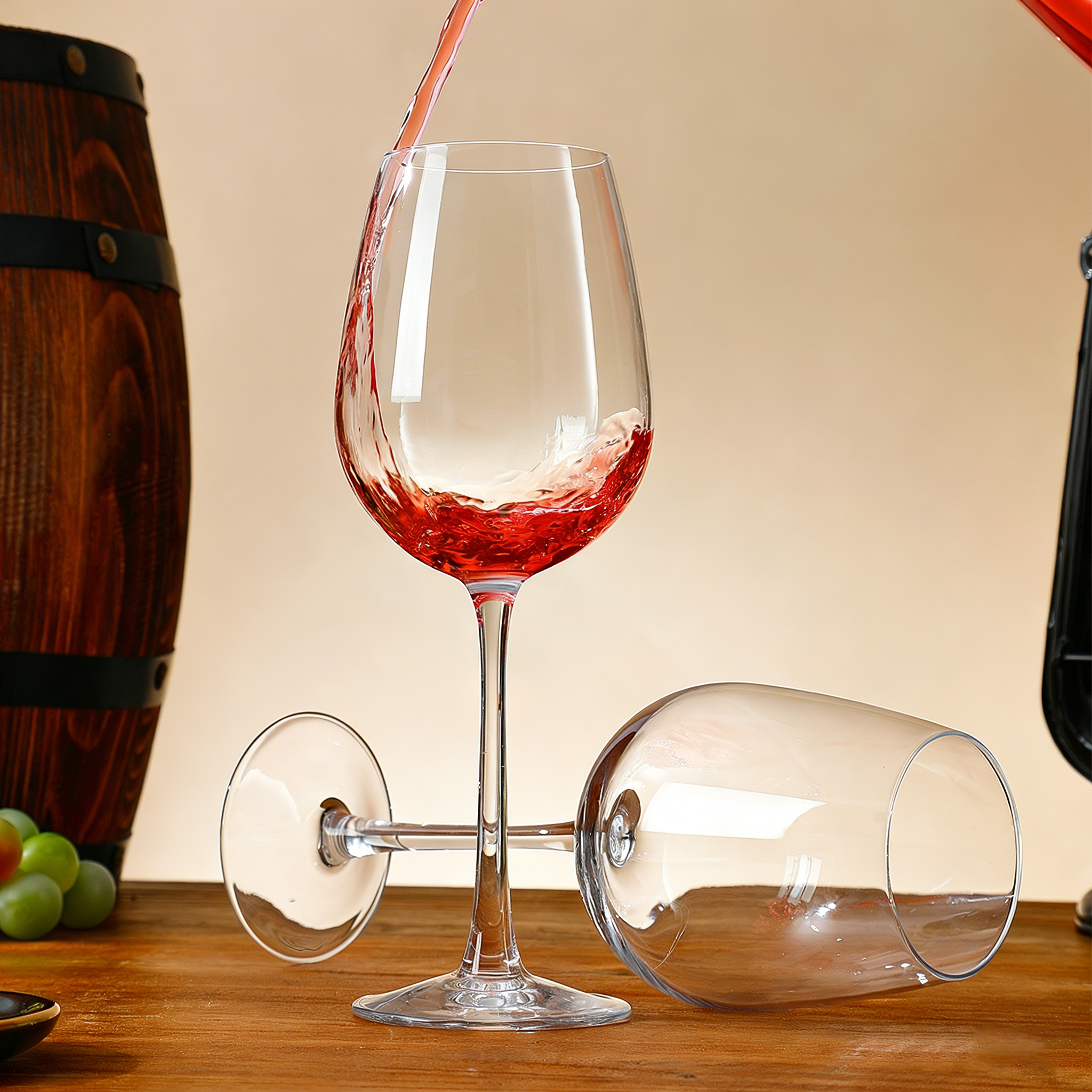 Modern Large Transparent High Quality Eco-friendly Wine Glass Goblet with Customizable Logo for Part